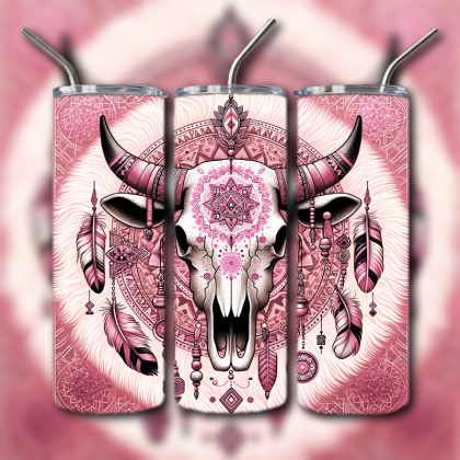 Cow Skull Tumbler