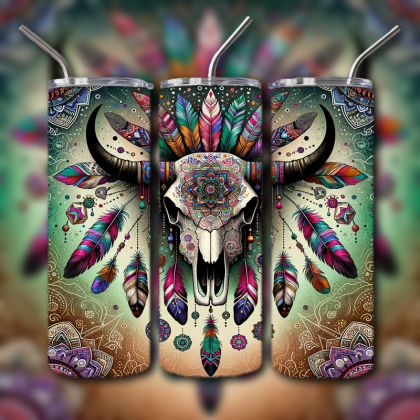 Cow Skull Tumbler