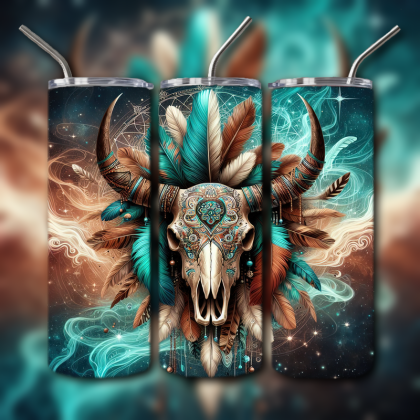 Cow Skull Tumbler