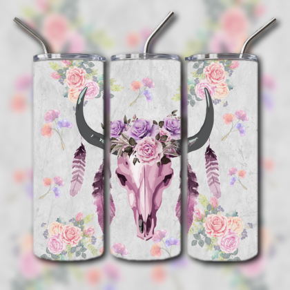 Cow Skull Tumbler