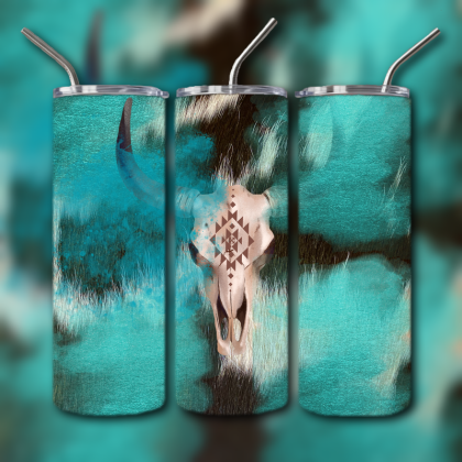 Cow Skull Tumbler