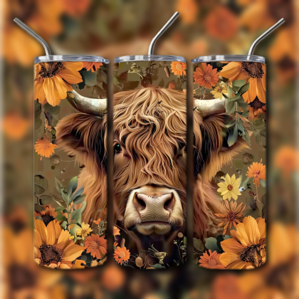 Cow Skull Tumbler