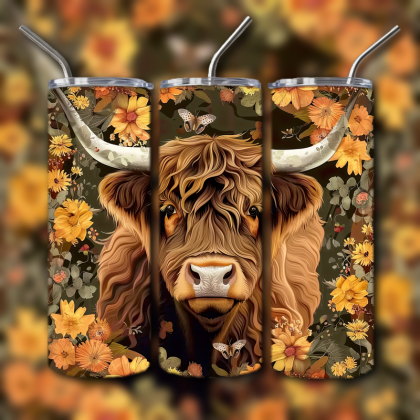 Cow Skull Tumbler