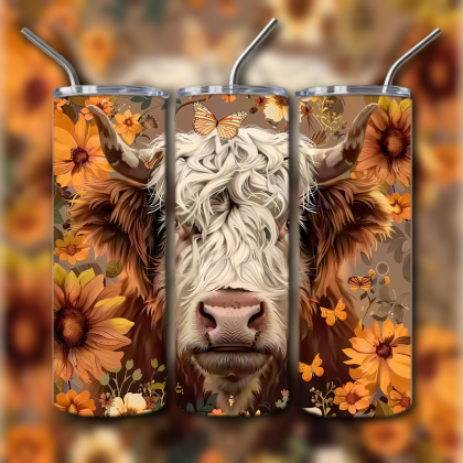 Cow Skull Tumbler