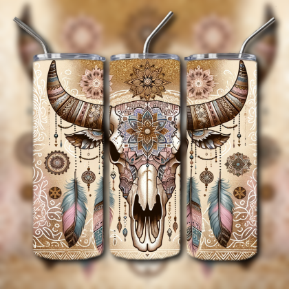 Cow Skull Tumbler
