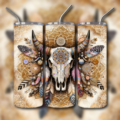 Cow Skull Tumbler