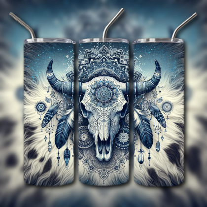 Cow Skull Tumbler