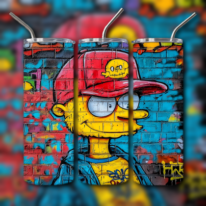 Colorful Graffiti Wall Art Tumbler