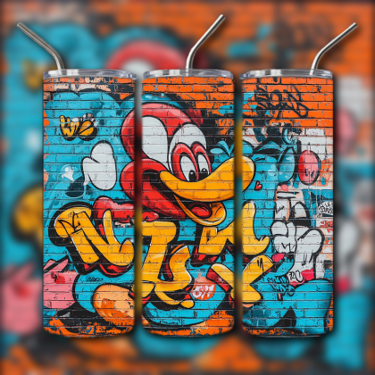 Colorful Graffiti Wall Art Tumbler