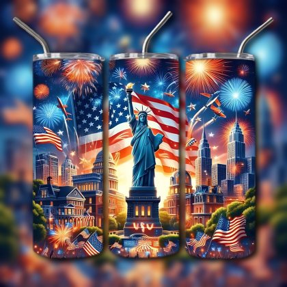 Patriotic Freedom Tumbler