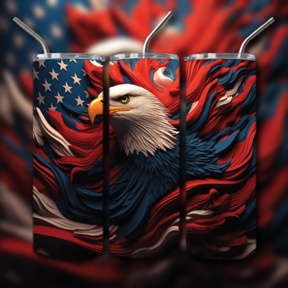 Patriotic Freedom Tumbler