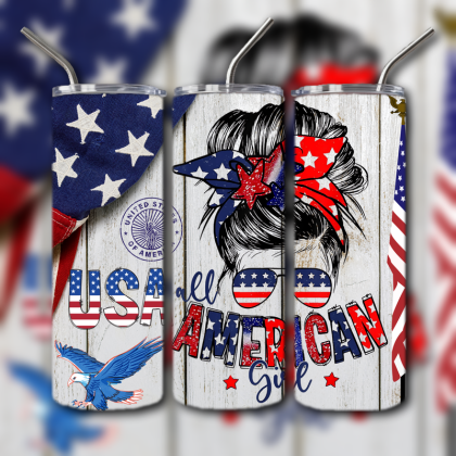 Patriotic Freedom Tumbler