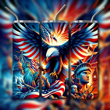 Patriotic Freedom Tumbler