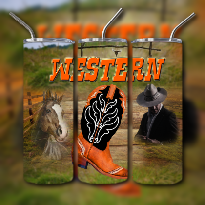 Western Themed Tumbler