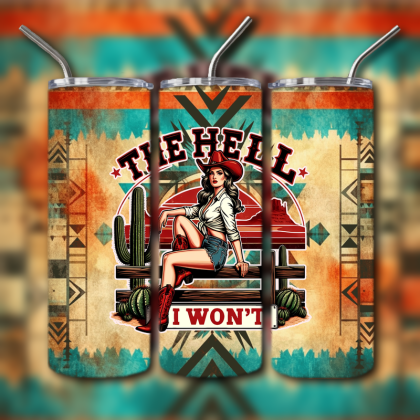 Western Themed Tumbler