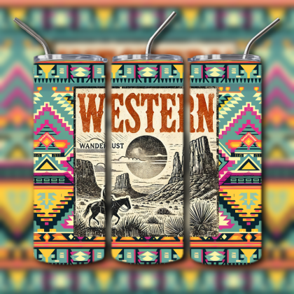 Western Themed Tumbler