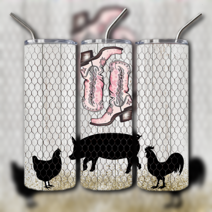 Western Themed Tumbler