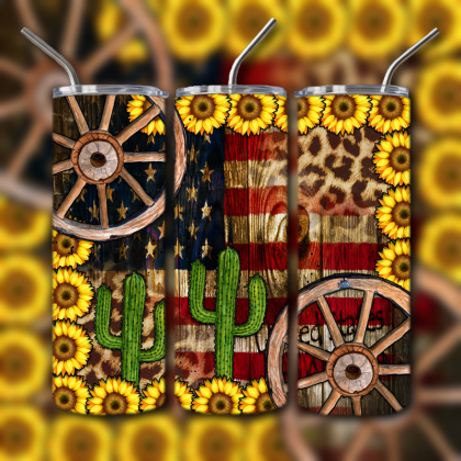 Western Themed Tumbler